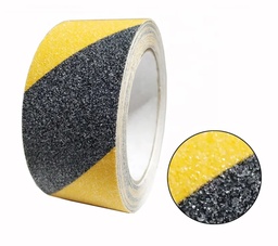 [CIA-25P] Cinta antiderrapante amarillo/negra 5 m comp